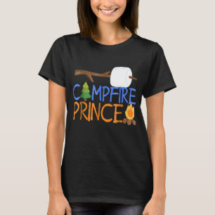 Campfire Prince Camping  Kids Boys Camp Smores Bon T-Shirt