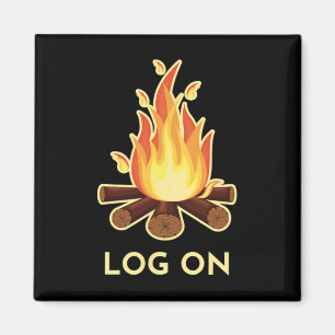 Campfire Pun Magnet