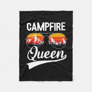 Campfire queen cousin camp crew outdoor camper fleece blanket