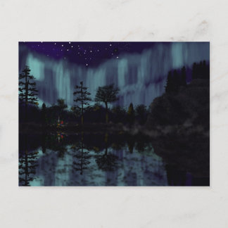 Campfire reflection postcard