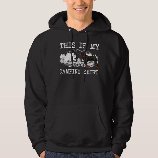 Campfire Rottweiler Dog This Is My Camping Hoodie (Front)