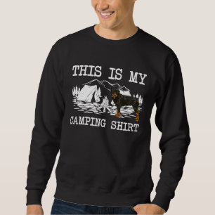 Campfire Rottweiler Dog This Is My Camping Sweatshirt