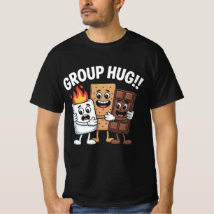 Campfire S’mores Vibes Funny Group Hug Camping Tee