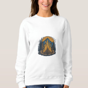 Campfire Serenity: A Symbol of Warmth and Communit Sweatshirt
