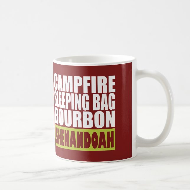 Campfire Sleeping Bag Bourbon Shenandoah Coffee Mug (Right)