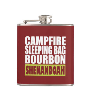Campfire Sleeping Bag Bourbon Shenandoah Hip Flask