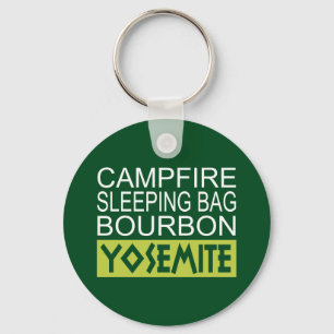 Campfire Sleeping Bag Bourbon Yosemite Key Ring