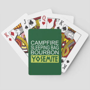 Campfire Sleeping Bag Bourbon Yosemite Playing Cards