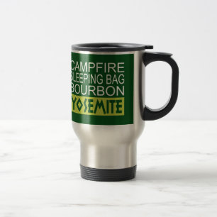 Campfire Sleeping Bag Bourbon Yosemite Travel Mug