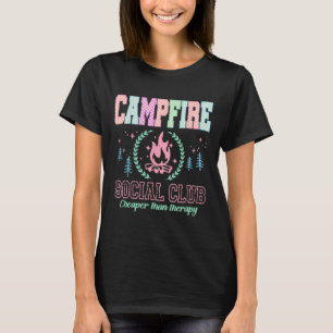 Campfire Social Club Funny Camping Lover T-Shirt