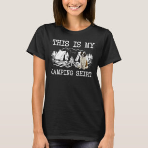 Campfire St. Bernard Dog This Is My Camping 1 T-Shirt