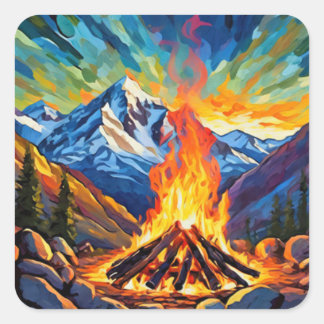 Campfire sticker