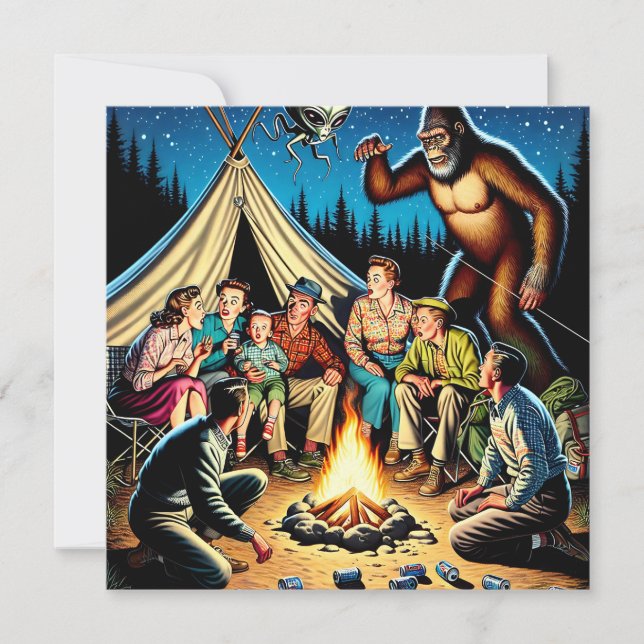 Campfire Stories | Funny Retro Blank (Front)