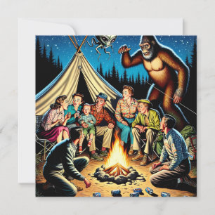 Campfire Stories   Funny Retro Blank
