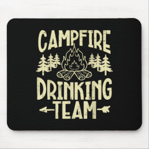 Campfire Team Camping Funny Camp Camper Dad Men Wo Mouse Mat