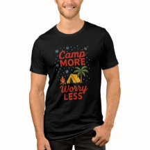 Campfire Tent Hiking Nature T-Shirt 