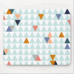 Campfire Triangles Mouse Mat<br><div class="desc">Retro triangle pattern with just the right amount of pop.</div>