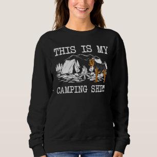 Campfire Welsh Terrier Dog This Is My Camping Sweatshirt