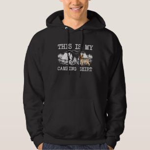 Campfire Yorkshire Terrier Dog This Is My Camping Hoodie