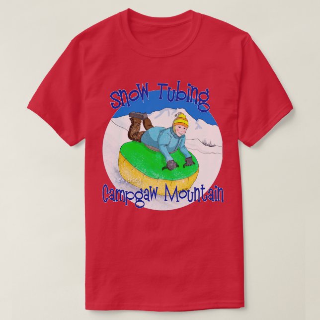 Campgaw Mountain Snow Tubing New Jersey T-Shirt (Design Front)