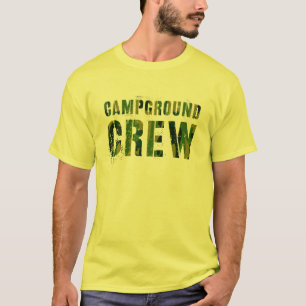 CAMPGROUND CREW Camo Host Summer Counsellor Teache T-Shirt