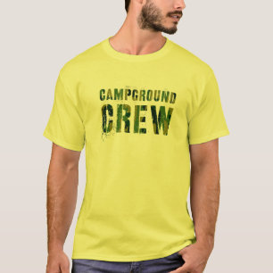 CAMPGROUND CREW Camo Host Summer Counselor Teacher T-Shirt