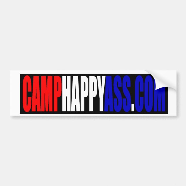 CAMPHAPPYASS.COM Bumper Sticker (Front)