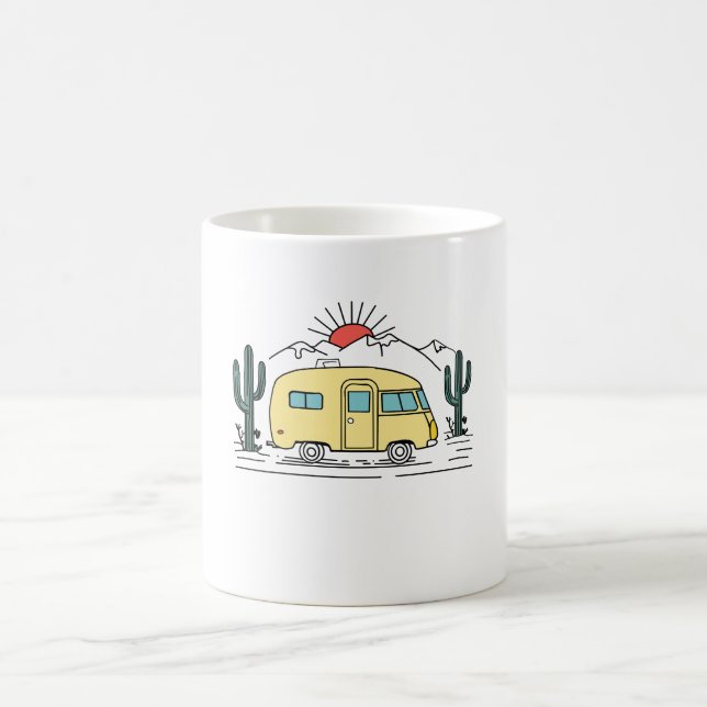 Camping adventure coffee mug (Center)