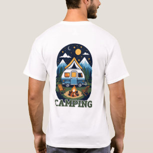 Camping Adventure - Cosy Caravan by the Campfire. T-Shirt