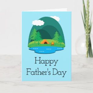 Camping Adventure Happy Father's Day Greeting Card