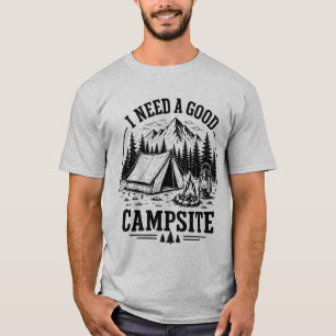 Camping Adventure Mountain Camping Gift Vintage T-Shirt