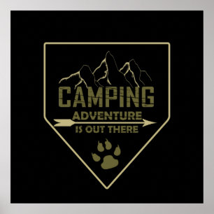 camping adventure poster