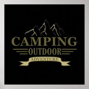 camping adventure poster