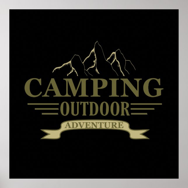 camping adventure poster (Front)