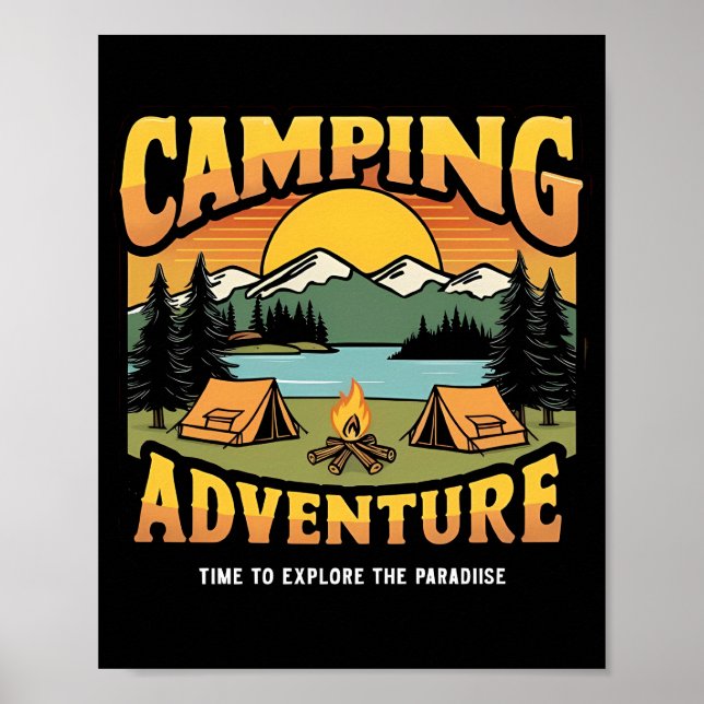 Camping Adventure  Poster (Front)