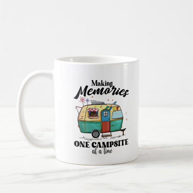 Camping Adventure Saying Coffee Mug (Left)