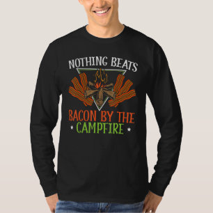 Camping And Bacon Meat Camp Camper I Love Bacon T-Shirt