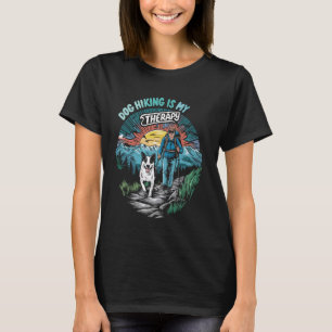 Camping And Dogs Are My Therapy Funny Dog Dad, Pup T-Shirt