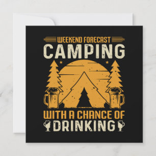 Camping and drinking