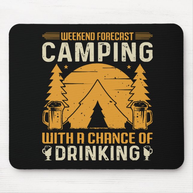 Camping and drinking mouse mat (Front)