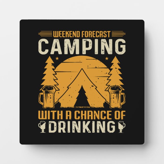 Camping and drinking plaque (Front)