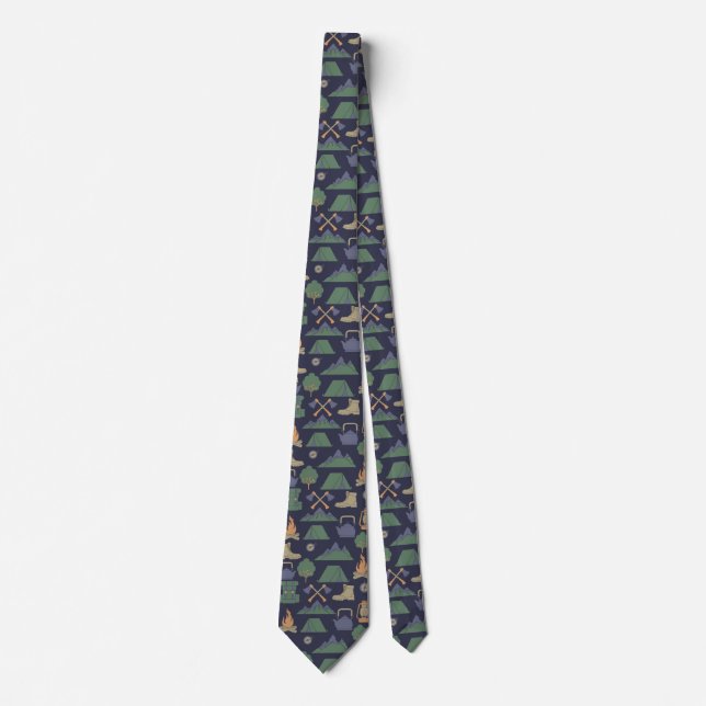 Camping and Outdoor Gear Campers Patterned Tie (Front)