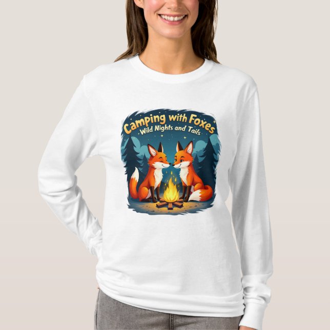 Camping Animal Funny T-shirt (Front)