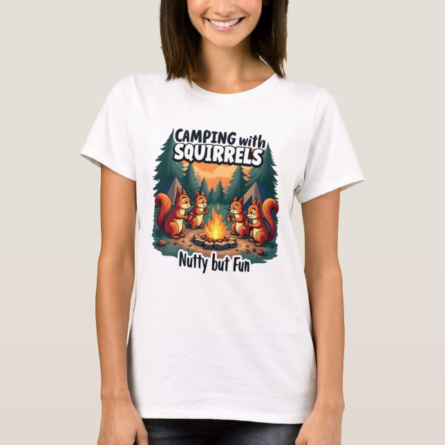 Camping Animal Funny T-shirt (Front)