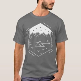 Camping Athe Foot Ofhe Mountain girl T-Shirt