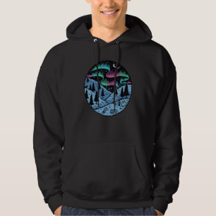 camping aurora for northern & southern lights Cam Hoodie