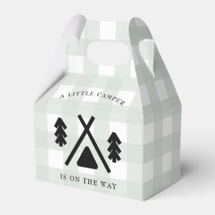 Camping baby shower favour box