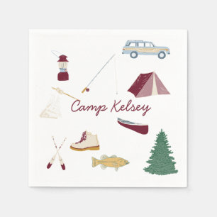 Camping Bachelorette   Napkin