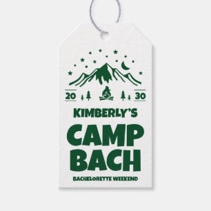 Camping Bachelorette Outdoor Gift Tags