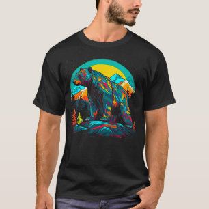 Camping Bear Face Spirit Animal T-Shirt